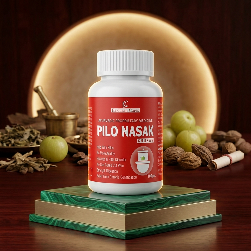 Pilo Nasak Natural Capsules – Herbal Digestive Wellness Support | Traditional Natural Formula for Gut Balance & Rectal Comfort | Baidbaan Cares